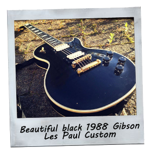 Beautfiul black 1988 Gibson Les Paul custom